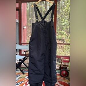 Vintage Columbia Bugabib Snow Pants Bibs Black SL8120-010 Women's Size XL EUC